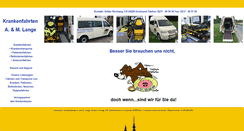 Desktop Screenshot of krankenfahrtenlange.de